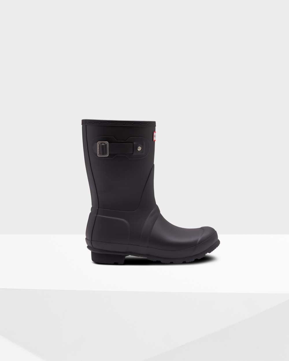 Womens Hunter Original Short Insulated Rain Boots Black | APIXZF-185